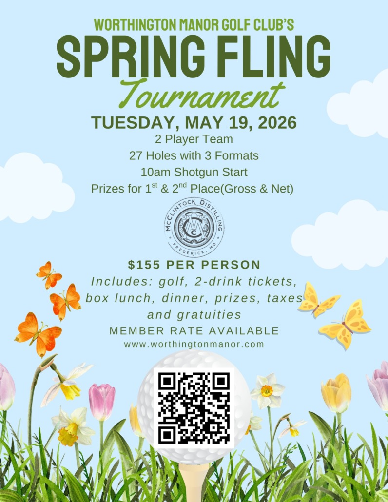 Spring Fling Tournament 2026 - Worthington Manor Golf Club